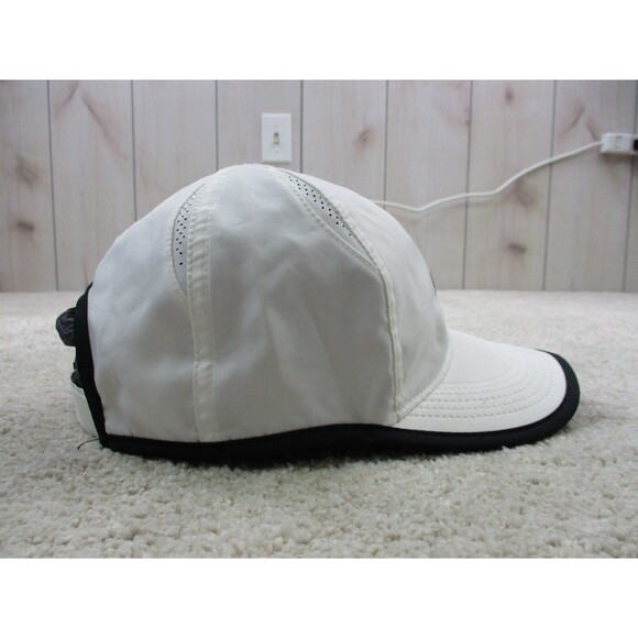 Nike Hat Cap Strap Back White Black Swoosh Lightweight Drifit Golf Golfer Mens * - Picture 7 of 12
